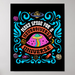 Neurodiverses Universum Neurovielfalt und Autismus Poster
