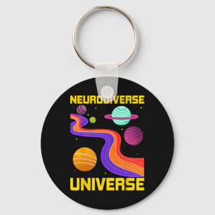 Neurodiverses Universum Neurovielfalt und Autismus Schlüsselanhänger