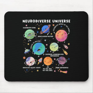 Neurodiverses Universum Weltraum Planet Sonderpäda Mousepad