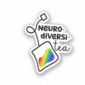"Neurodiversi-tea"| Neurodivere Sensibilisierung Aufkleber (Vorderseite)