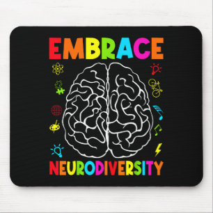 Neurodiversität akzeptieren Autismus neurodivergen Mousepad
