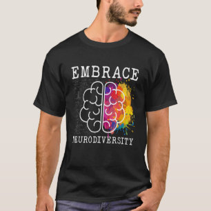 Neurodiversität Autism ADHD ASD Regenbogen umarmen T-Shirt