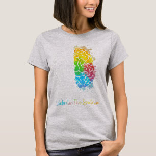 Neurodiversität Autismus-Spektrum ASD ADHS Regenbo T-Shirt