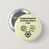 Neurodiversität bekräftigen, ein brillanter Gedank Button (Vorne & Hinten)
