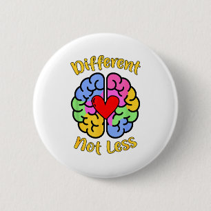 Neurodiversität Dyslexie Autismus-Bewusstsein Ande Button