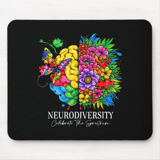 Neurodiversität feiert das Spektrum Mousepad (Vorne)