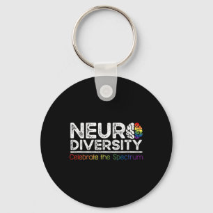 Neurodiversität feiert psychische Gesundheit Adhs Schlüsselanhänger