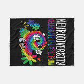 Neurodiversität Gehirn Autismus-Bewusstsein Asd Ad Fleecedecke (Vorderseite (Horizontal))