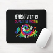 Neurodiversität Gehirn Autismus-Bewusstsein Asd Ad Mousepad (Mit Mouse)