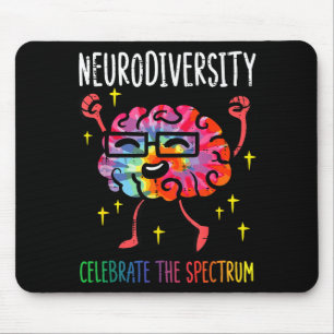 Neurodiversität Gehirn Autismus-Bewusstsein Asd Ad Mousepad