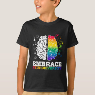 Neurodiversität Gehirn Cool Autismus-Bewusstsein T-Shirt