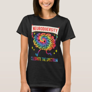 Neurodiversität Gehirnspektrum Autismus-Bewusstsei T-Shirt