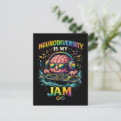 Neurodiversität ist mein Ding Postkarte (Stehend Vorderseite)