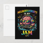 Neurodiversität ist mein Ding Postkarte (Vorne/Hinten)