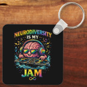 Neurodiversität ist mein Ding Schlüsselanhänger (Rückseite)