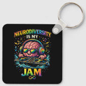 Neurodiversität ist mein Ding Schlüsselanhänger (Rückseite)