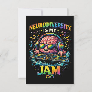 Neurodiversität ist meine Leidenschaft Dankeskarte