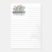 Neurodiversität ist Schön Lined 3M Post-it® Notiz (Vorderseite)