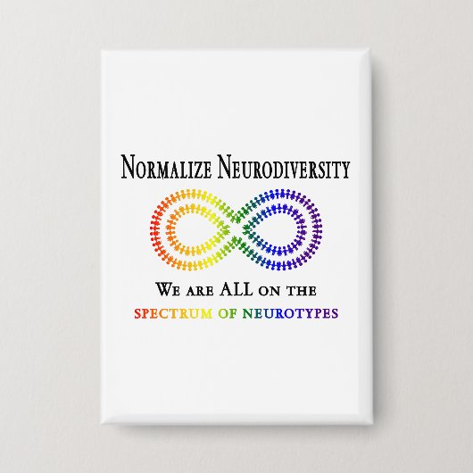 Neurodiversität normalisieren button (Vorderseite)