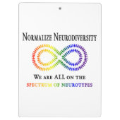 Neurodiversität normalisieren klemmbrett (Rückseite)