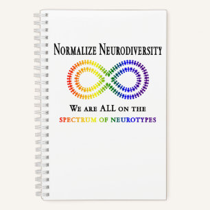 Neurodiversität normalisieren notizblock