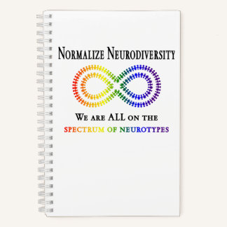 Neurodiversität normalisieren notizblock