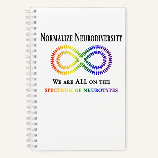 Neurodiversität normalisieren notizblock (Vorderseite)