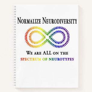 Neurodiversität normalisieren notizblock