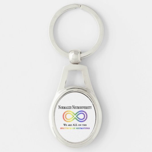 Neurodiversität normalisieren schlüsselanhänger (Vorderseite)