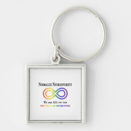Neurodiversität normalisieren schlüsselanhänger (Vorne)