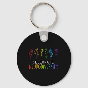 Neurodiversität Psychische Gesundheit Autismus-Bew Schlüsselanhänger