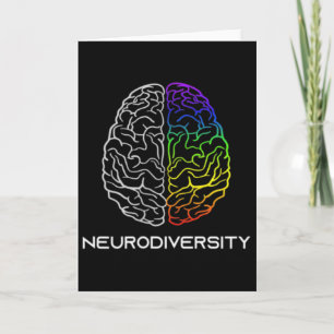 Neurodiversität umarmen Autismus Adhd Asd Regenbog Karte