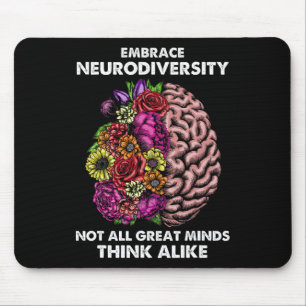 Neurodiversität umarmen Autismus-Bewusstsein Adhd Mousepad