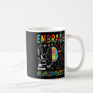 Neurodiversität umarmen Autismus-Bewusstsein Asd M Kaffeetasse