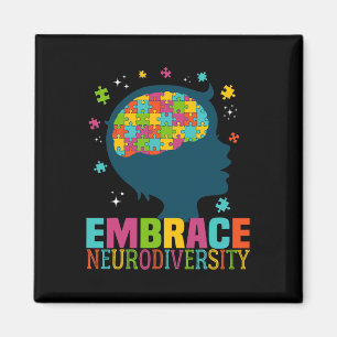 Neurodiversität umarmen Autismus-Bewusstsein Asd N Magnet