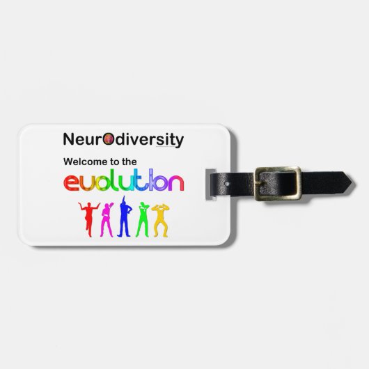 Neurodiversität Willkommen bei der Evolution Gepäckanhänger (Vorderseite horizontal)