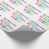 Neurodiversität Willkommen bei der Evolution Geschenkpapier (Ecke)