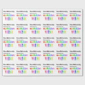 Neurodiversität Willkommen bei der Evolution Geschenkpapier (Flach)