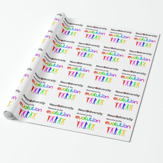 Neurodiversität Willkommen bei der Evolution Geschenkpapier (Ungerollt)