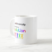 Neurodiversität Willkommen bei der Evolution Kaffeetasse (Vorderseite Links)