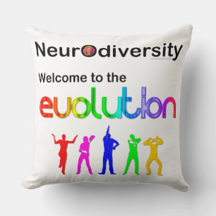 Neurodiversität Willkommen bei der Evolution Kissen