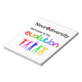 Neurodiversität Willkommen bei der Evolution Notizblock (Rotiert)