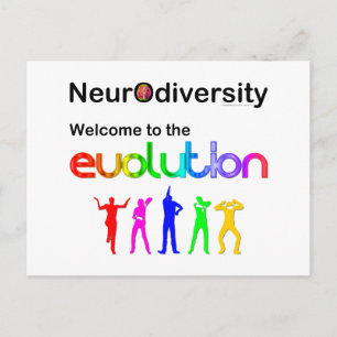 Neurodiversität Willkommen bei der Evolution Postkarte