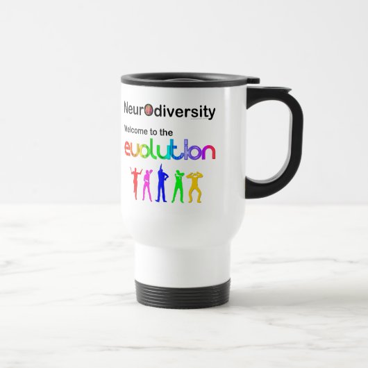Neurodiversität Willkommen bei der Evolution Reisebecher (Rechts)