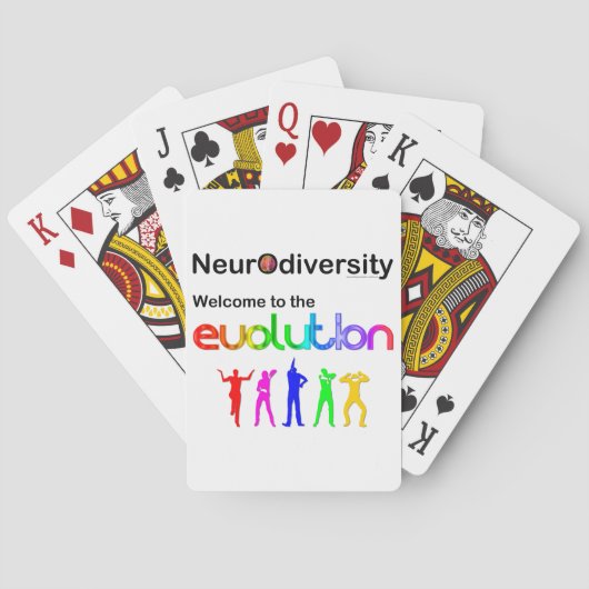 Neurodiversität Willkommen bei der Evolution Spielkarten (Rückseite)