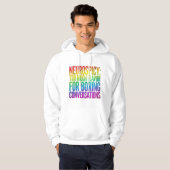 Neurodiversitäts-Bold-Statement-Zitat Hoodie (Vorne ganz)