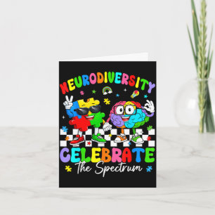 Neurodiversitäts-Gehirn Autismus-Bewusstsein asd a Karte