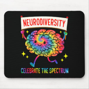 Neurodiversitäts-Gehirnspektrum Autismus-Bewusstse Mousepad