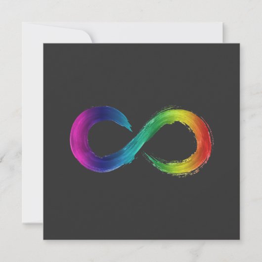 Neurodiversitäts-Infinity-Logo-Karte  (Vorderseite)
