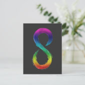 Neurodiversitäts-Infinity-Logo-Shirt Postkarte (Stehend Vorderseite)